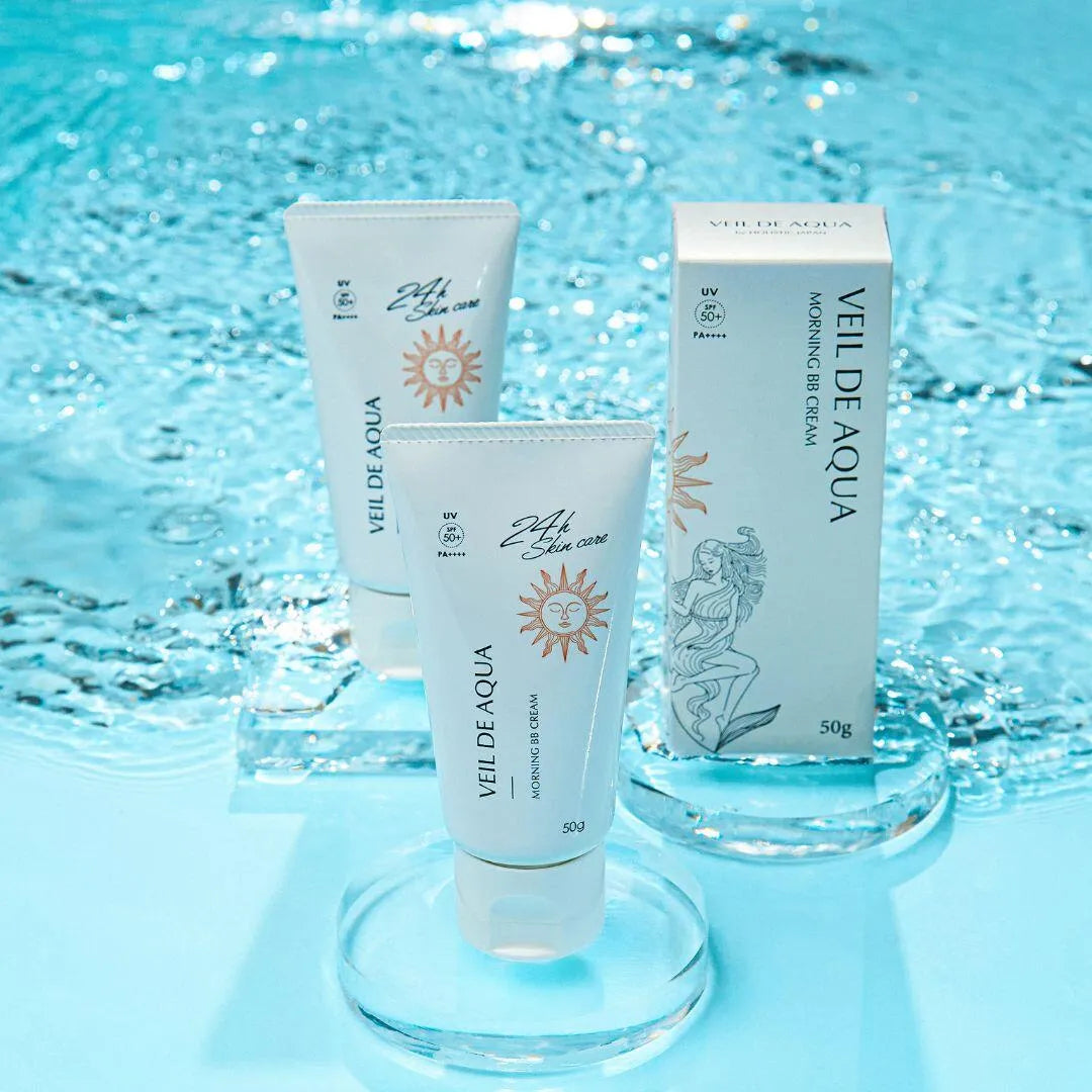 オールインワン トーンアップ ツヤ肌 UV 化粧下地 / ヴェール・ド・アクア モーニングBBクリーム 50g