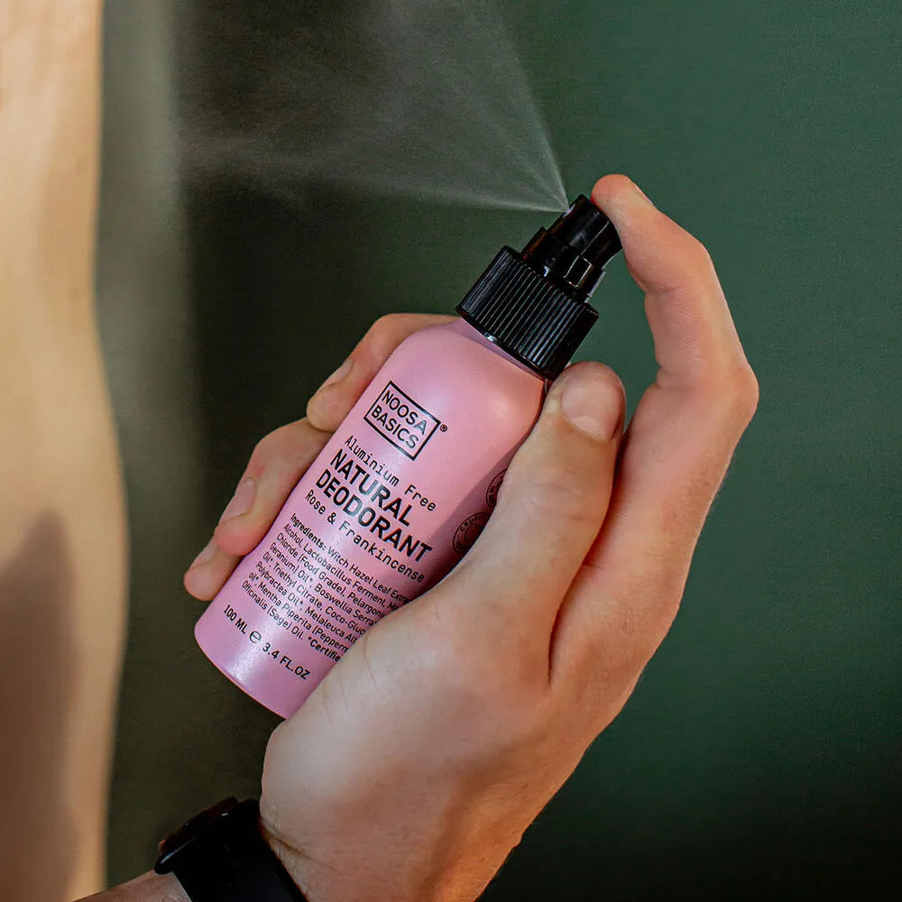 Noosa Basics ボディスプレー 100mL ローズ&フランキンセンス アルミニウムフリー ヴィーガン デオドラント