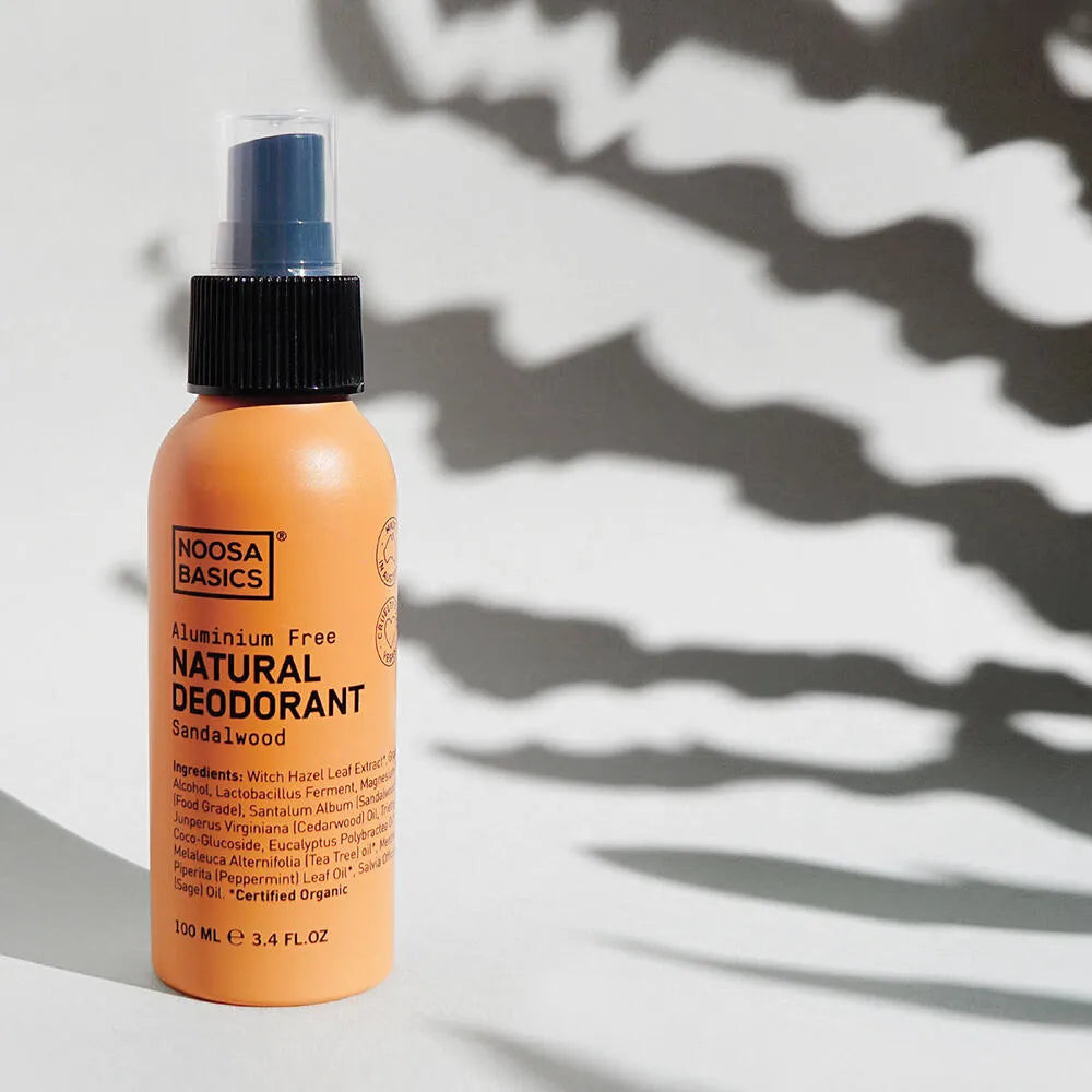 Noosa Basics ボディスプレー 100mL サンダルウッド アルミニウムフリー ヴィーガン デオドラント