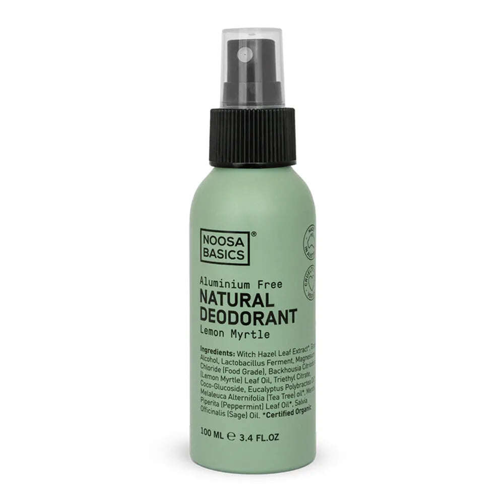Noosa Basics ボディスプレー 100mL レモンマートル アルミニウムフリー ヴィーガン デオドラント