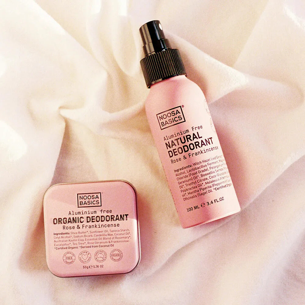 Noosa Basics ボディスプレー 100mL ローズ&フランキンセンス アルミニウムフリー ヴィーガン デオドラント