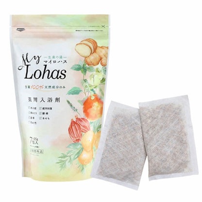 薬用入浴剤 生薬の湯 マイロハス ティーバッグ式 25g×7包入【冷え性改善】【リラックス】【薬膳】